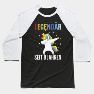 8th birthday unicorn Baseball T-Shirt